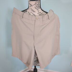 Peter Millar Beige Men's Flat Front Shorts